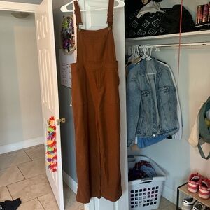 SOLD Comfy Brown Overalls
